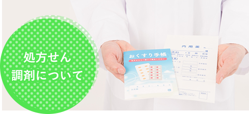 処方箋、調剤について